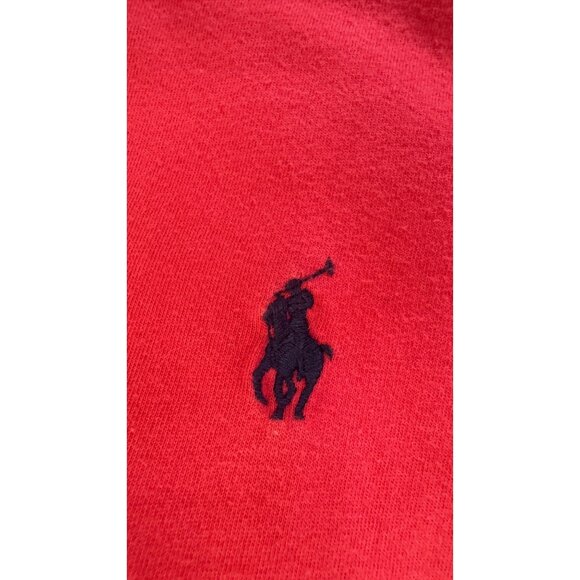 2/$30 Polo Ralph Lauren Large Mens Red Cotton T-Shirt Crew Neck Logo Embroidery - Picture 5 of 9